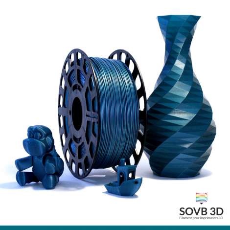 Filament 3D PLA Marron foncé 1.75mm 2Kg - SOVB 3D