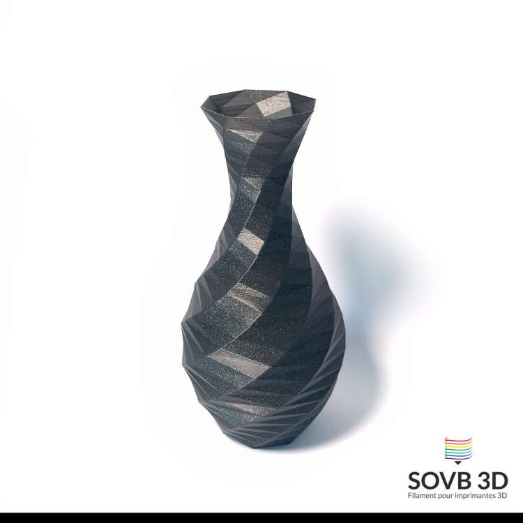 Filament PLA - 1,75 mm - 250 gramme - Noir - 3D&Print